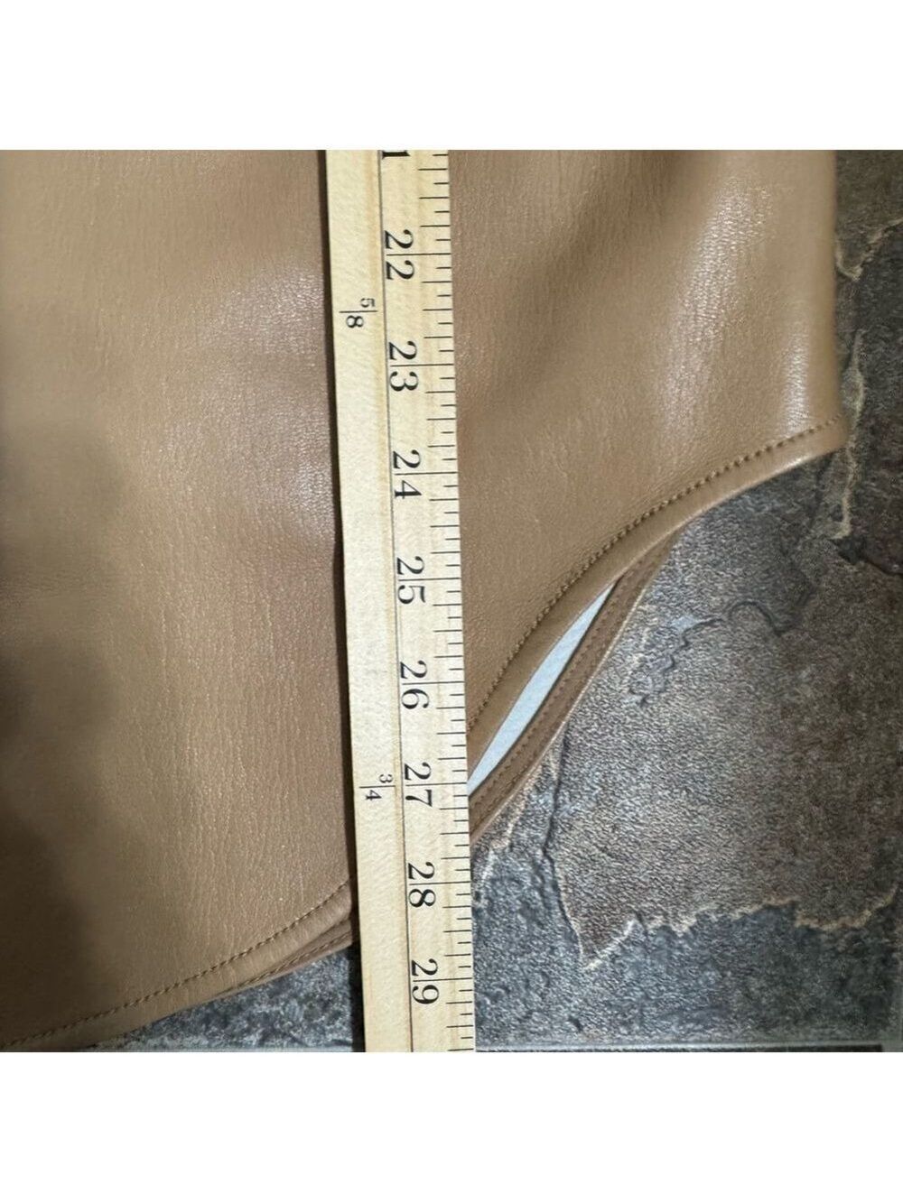 Wilfred Aritzia Camel Faux Leather Shacket XS - Picture 12 of 12